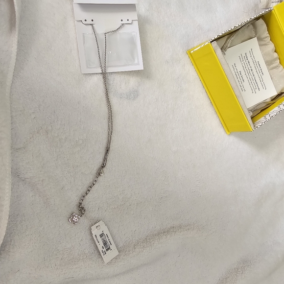 NEW Kendra Scott Silver Watercolor Illusion Elisa Pendant Necklace - Picture 3 of 5